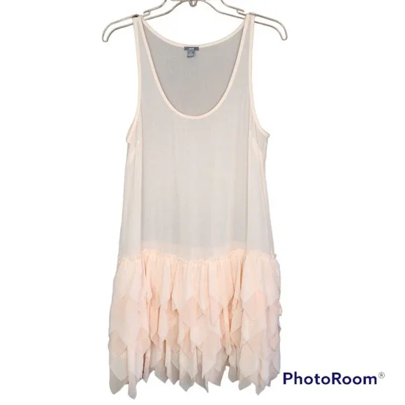 Aerie Woman’s Light Pink Sheer Fairy Tutu Mini Dress Size Small - Picture 1 of 4